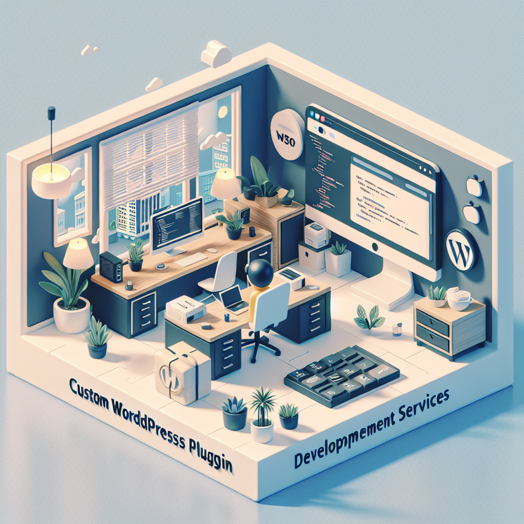 A professional image showcasing Custom WordPress Plugin Development services in Morgantown, IN by Pluginetic. Enhance your...